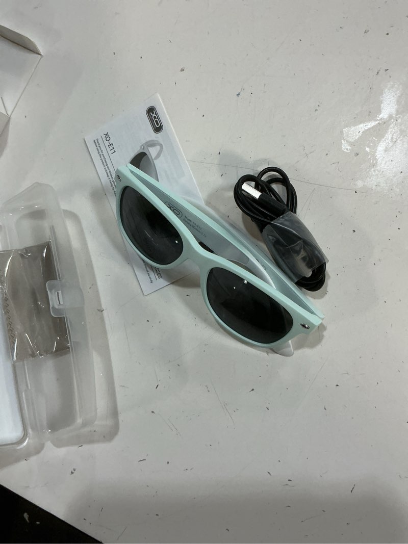Condition photo showing Good Condition for smart bluetooth sunglasses, xo smart bluetooth audio glasses for women men,athletic/outdoor uv protection riding, driving,fishing, running (mint green)