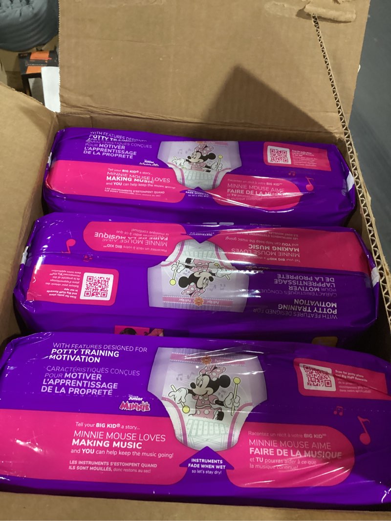 Condition photo showing New/Like New for Pull-Ups Girls' Potty Training Pants, Size 4T-5T Training Underwear (38-50 lbs), 99 Count (3 Packs of 33) 4T-5T 99