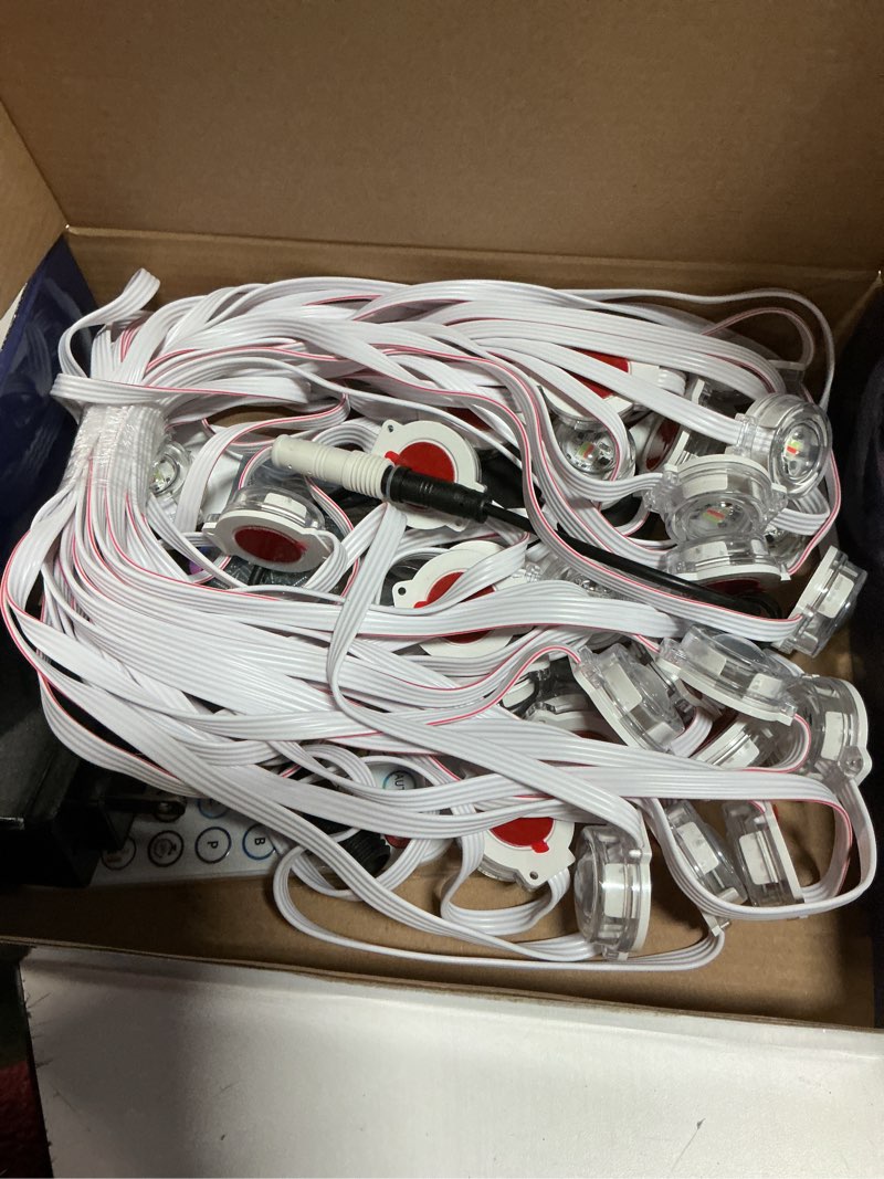 Condition photo showing Good Condition for iHomey 50ft Permanent Outdoor Eaves Light with 30 LED, Waterproof Smart RGB Light with App/Remote Control, for Christmas, Halloween