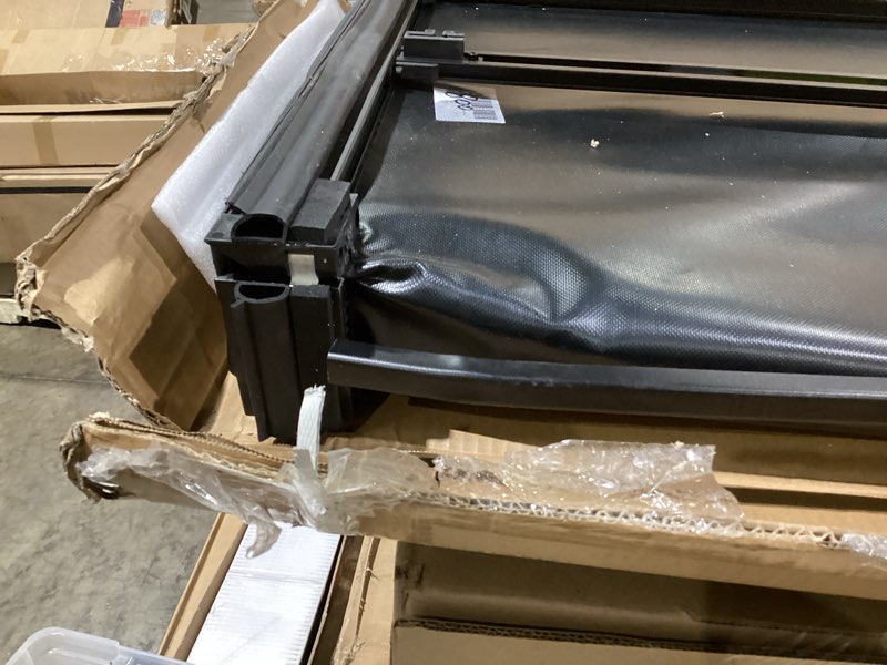 Condition photo showing As Is for osobak soft quad-fold 8'2" truck bed cover compatible for 2015-2026 ford f-150 long bed vinyl tonnea