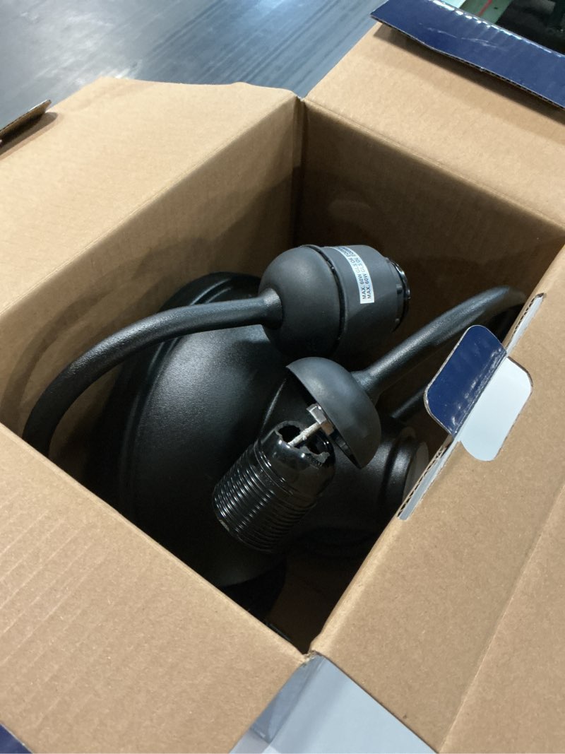 Condition photo showing As Is for One Project Source Barn Light Black 13.58? X 7.87? X 9.45? New