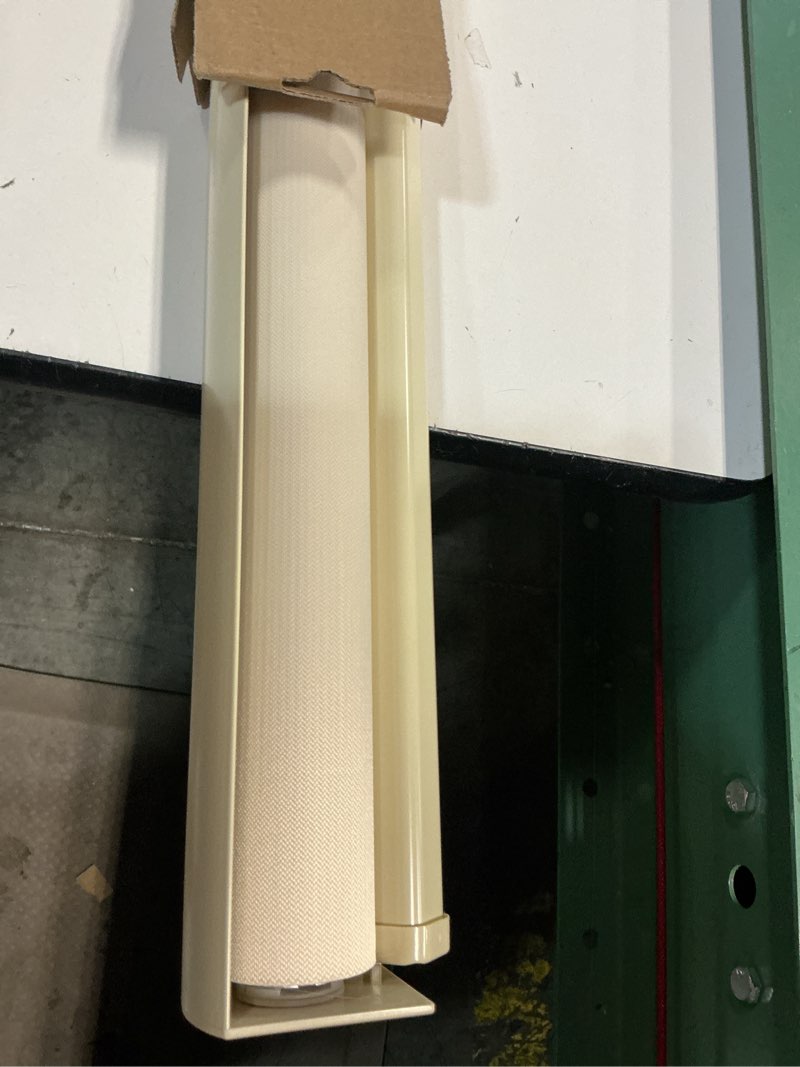 Condition photo showing As Is for ChrisDowa Cordless Zebra Blinds for Windows, Dual Layer Free-Stop Light Filtering Window Roller Shad