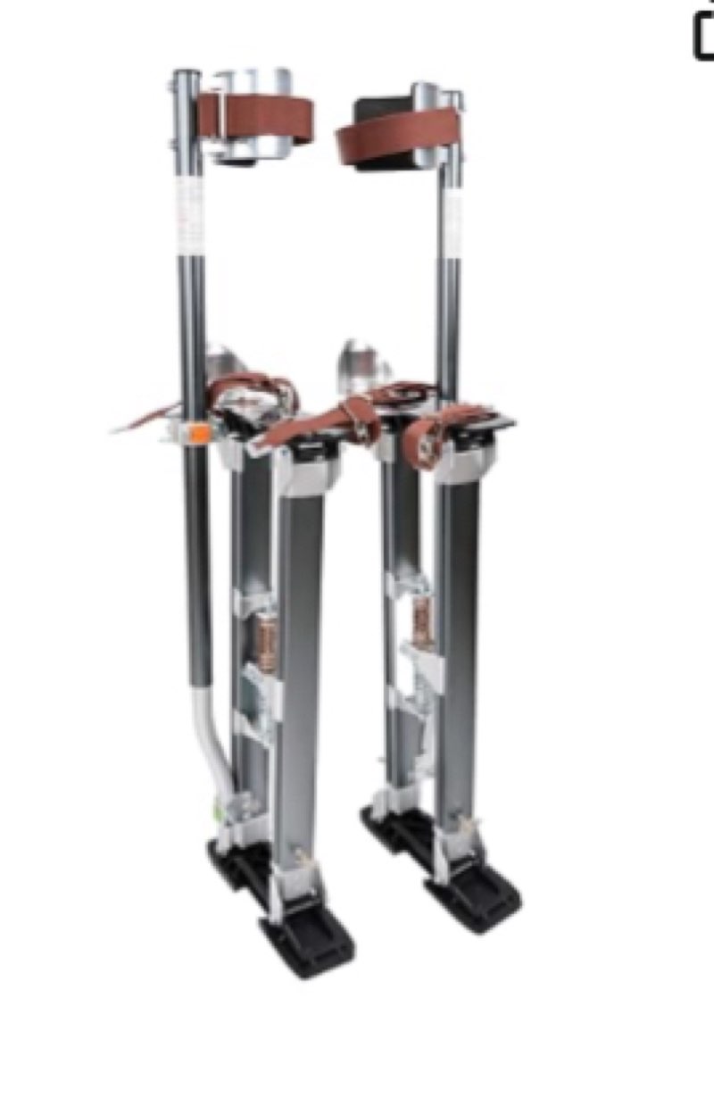 Painting Drywall Stilts,Adjustable Aluminum Tool Stilt for Plastering,24\" - 40\" Sheetrock Stilts,Professional Drywall Stilts, Gun black 