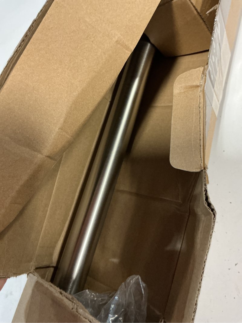 Condition photo showing Good Condition for cambria® designer series - premium 7 foot custom curtain rod - 1-1/8 inch large diameter - non-adjustable for a seamless look - premium designer brackets and end caps - brushed nickel finish
