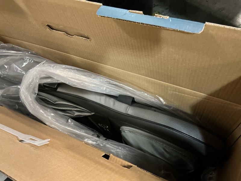 Condition photo showing New/Like New for comfier back massager for pain relief deep tissue, shiatsu neck and back massager with heat, rolling & compression massage chair pad for office chair, full body massage chair gift for mom dad soft gray