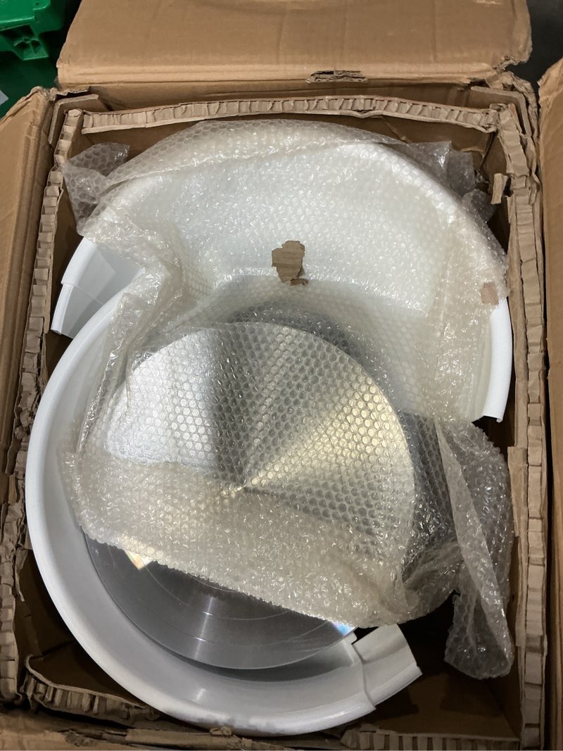 Condition photo showing As Is for VEVOR 14in/35cm Pottery Wheel for Adults, 0-2in Lift-Table 450W Professional Pottery Kit with Foot Pedal Detachable Basin DIY Art Clay Potter's Wheel for Kids Adults Beginners at Home Pottery, White