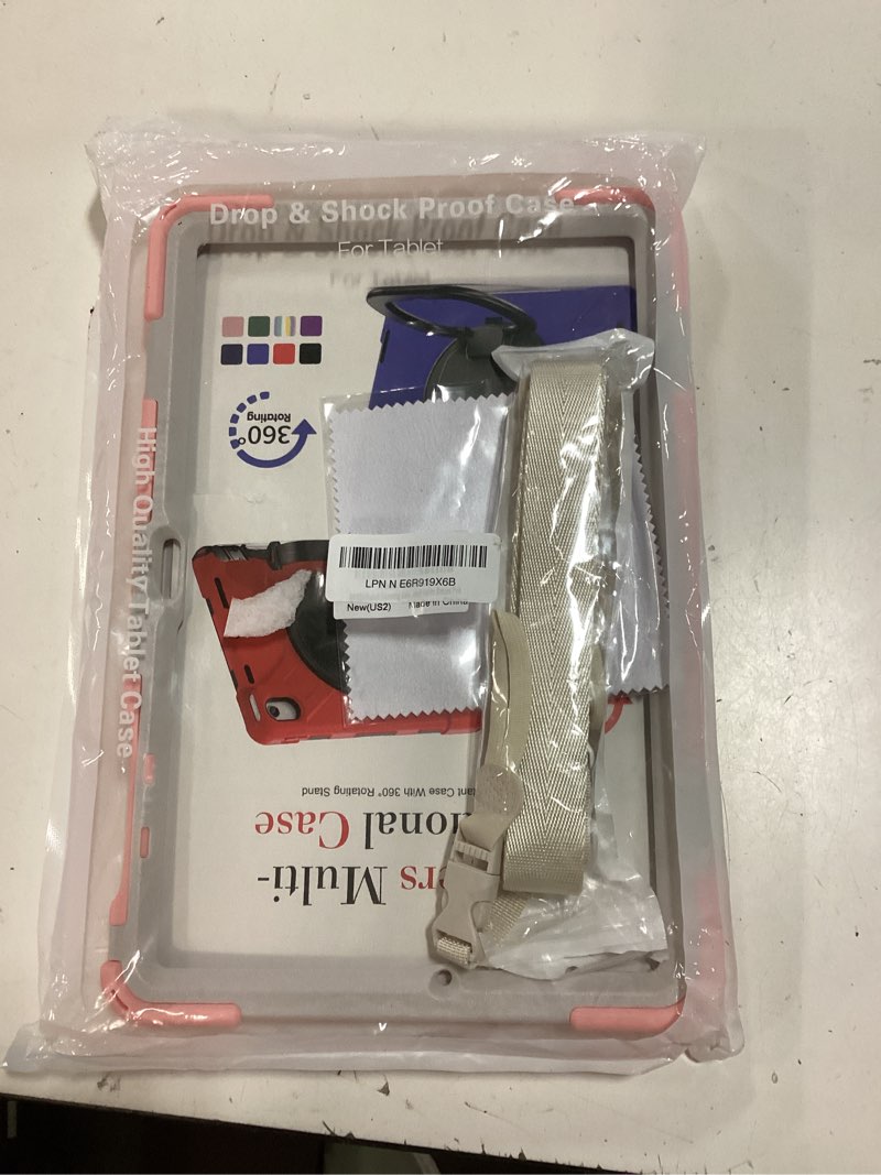 Condition photo showing New/Like New for case for samsung tab s10+ plus/s9 plus/s9 fe+/s8 plus/s7 plus/s7 fe 12.4": | all-in-1 case,adjustable hand strap & stand, shoulder straps, pen holder, shockproof– for office, commute & presentation b08-sakura pink 12.4"- galaxy tab s10+/s9 fe+/s9+/s8+/s7 fe/s7+