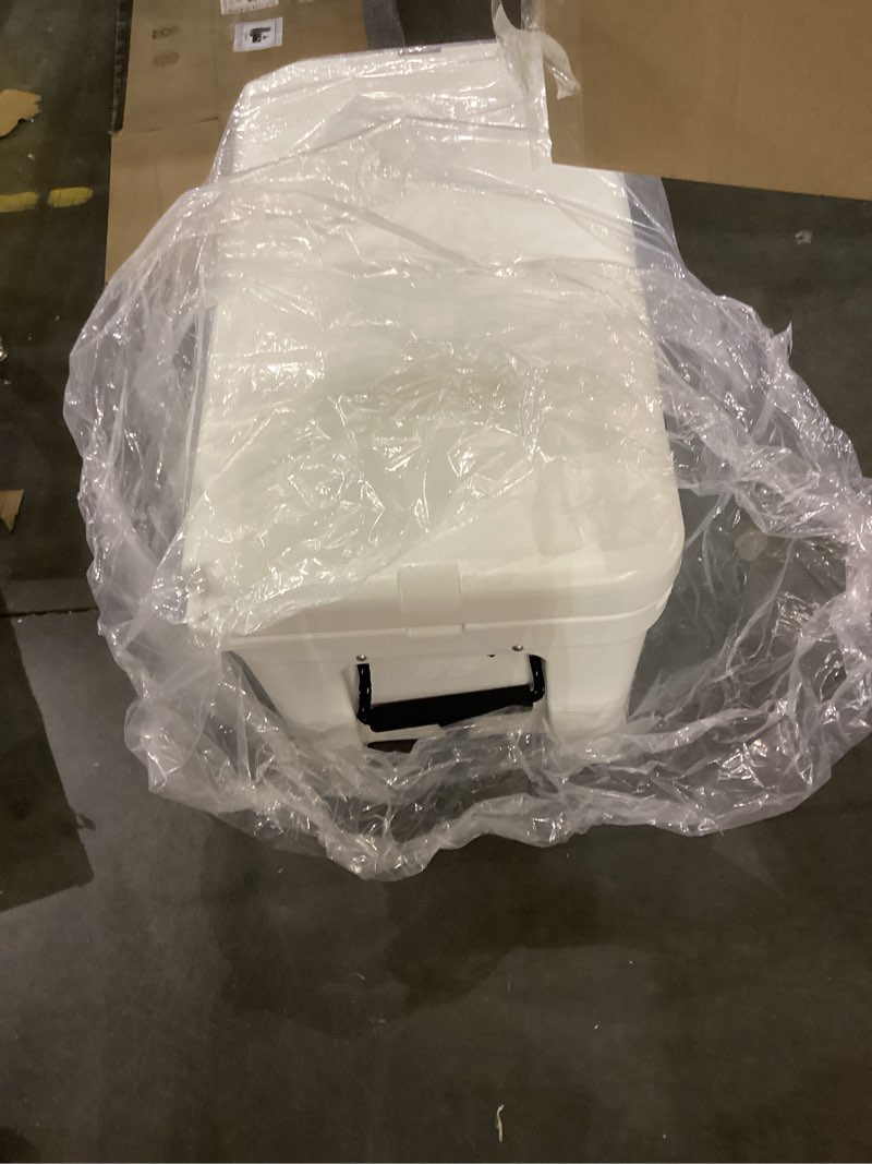 Condition photo showing As Is for Yeti tundra cooler
