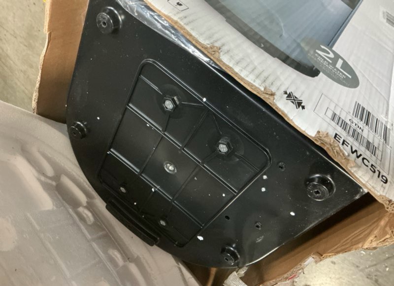 Condition photo showing As Is for Frigidaire Water Cooler Dispenser, Top Load Water Cooler for Home, Garage, Dorm, RV & Cottage, Hot & Cold Water Dispenser for 3 and 5 Gallon Bottles, Stainless Steel TOP-LOAD