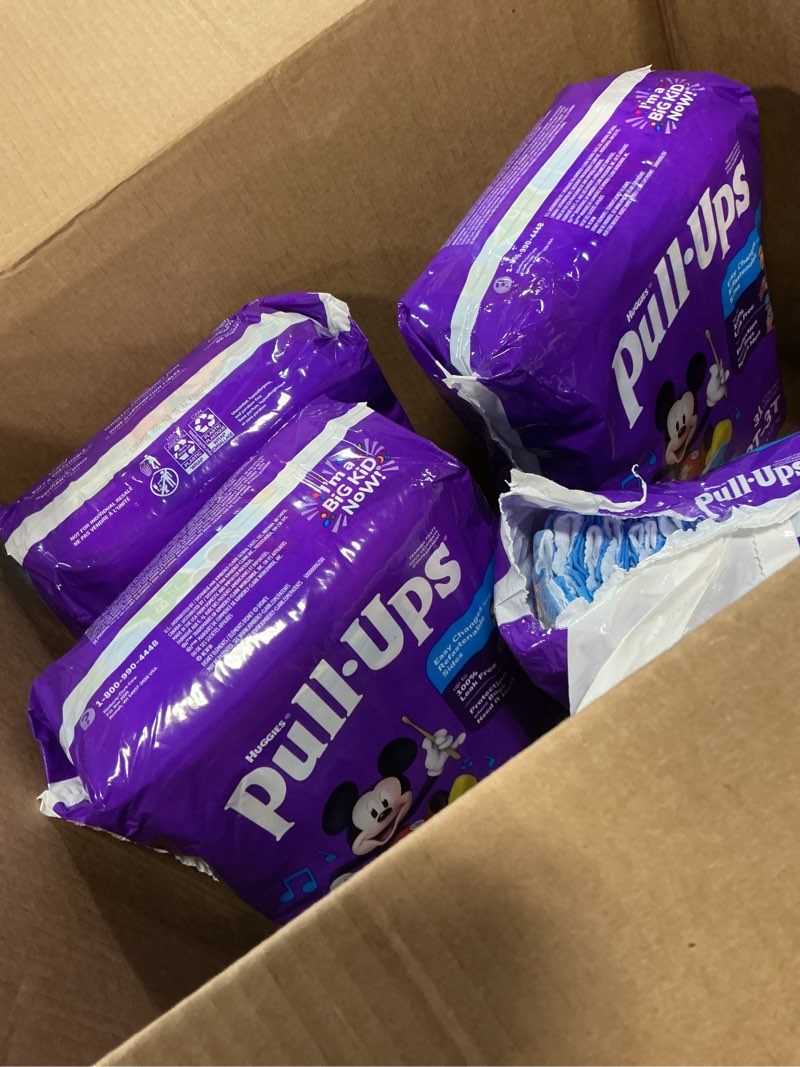 Condition photo showing Good Condition for pull-ups boys' potty training pants, size 2t-3t training underwear (16-34 lbs), 124 count (4 packs of 31), packaging may vary 2t-3t 124