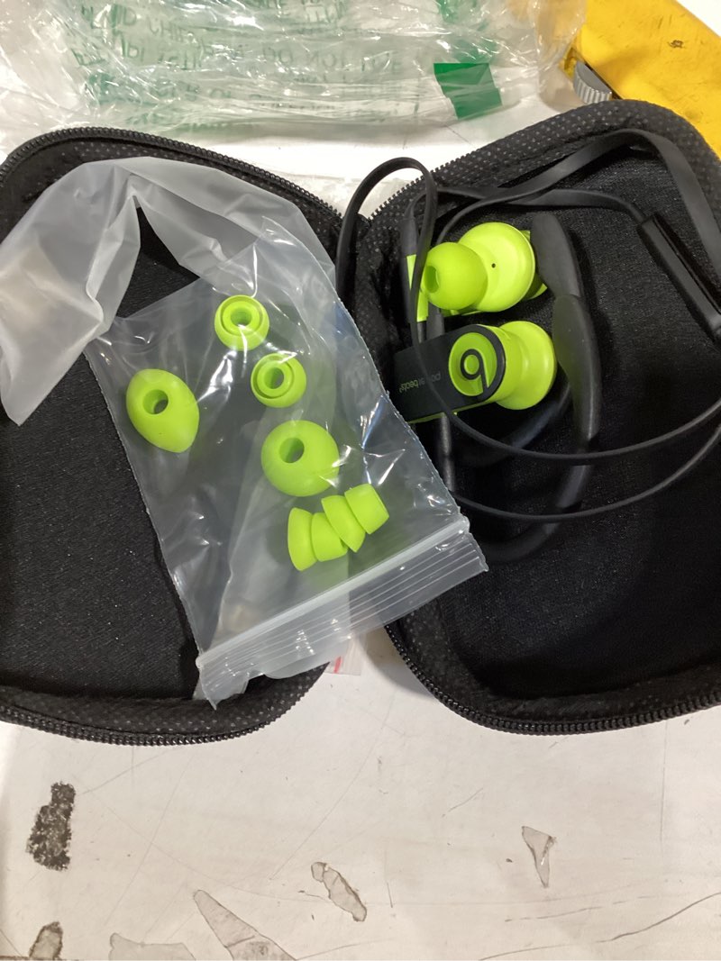 Condition photo showing New/Like New for powerbeats3 wireless in-ear headphones - shock yellow (renewed)