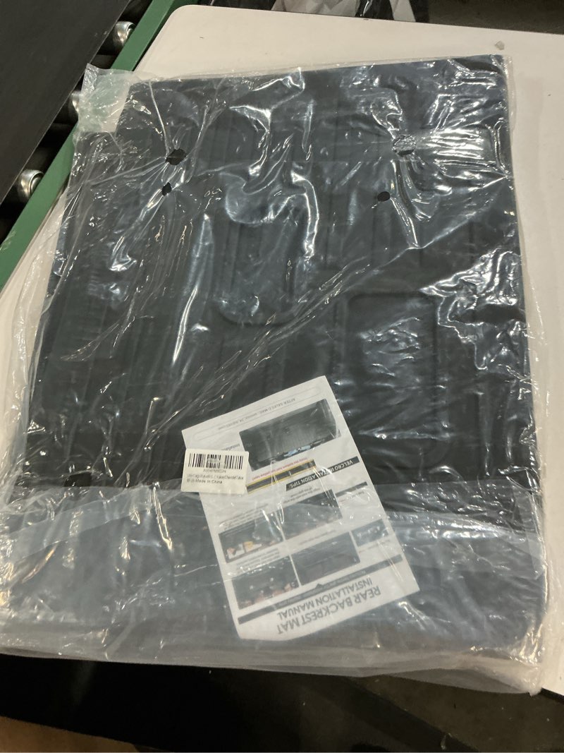 Condition photo showing Good Condition for cargo mat with seat back cover fit for 2022-2024 chevy tahoe/gmc yukon accessories, cargo liner tpe trunk mat back seat protector trunk liner for gmc yukon/chevrolet tahoe cargo ma+seat back cover