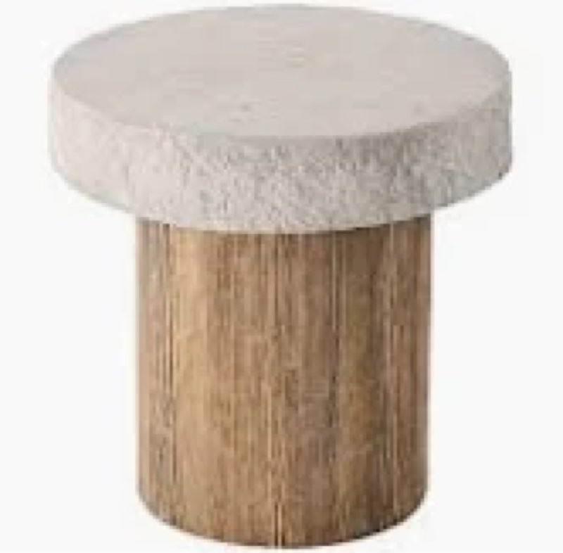 Chariese 19.7'' Outdoor Concrete Side Table