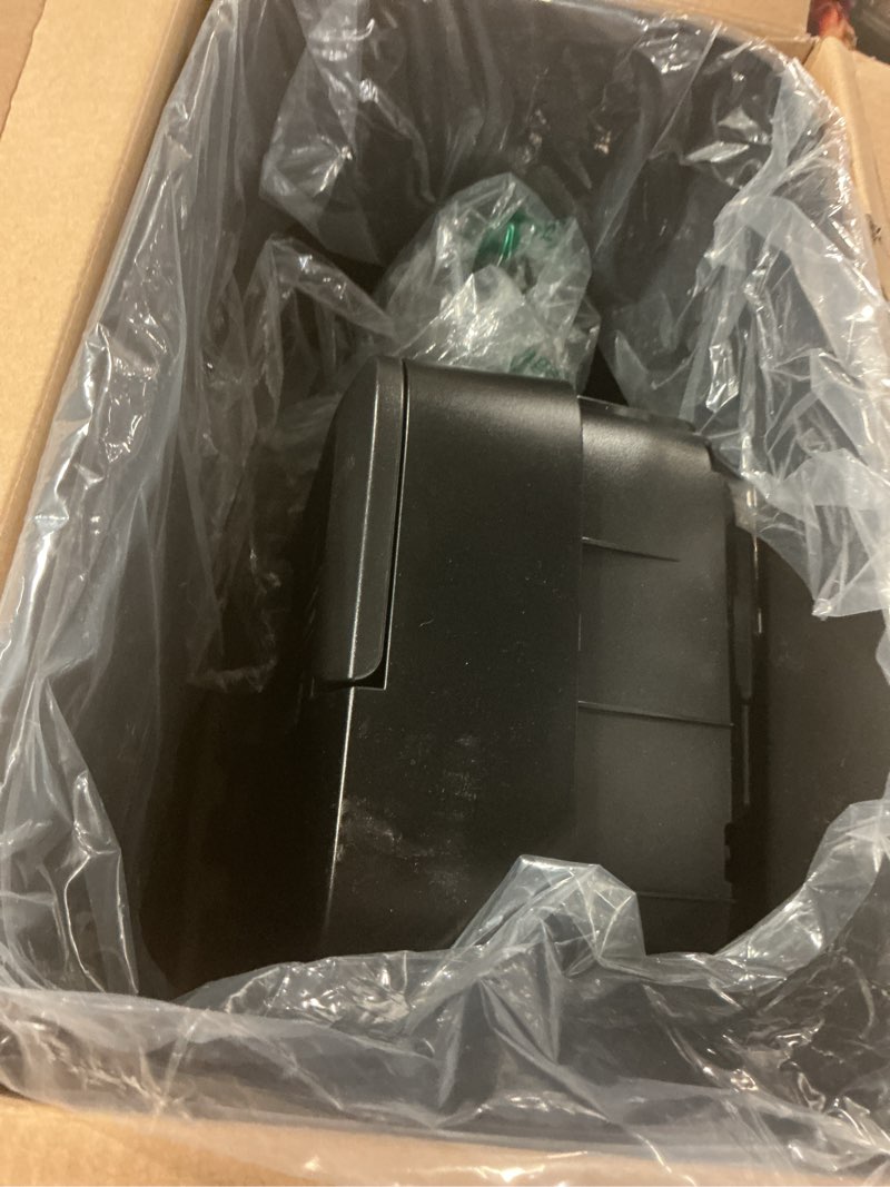 Condition photo showing As Is for pen+gear 12-sheet cross-cut paper/credit card shredder with 5.5 gallon bin, black, home & office use