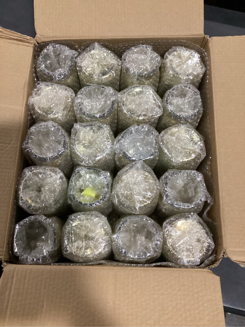 Condition photo showing Good Condition for 20 pcs painted mason jars with 20 light strings and 1 ribbon gold glass centerpiec jars for diy table wedding housewarming home