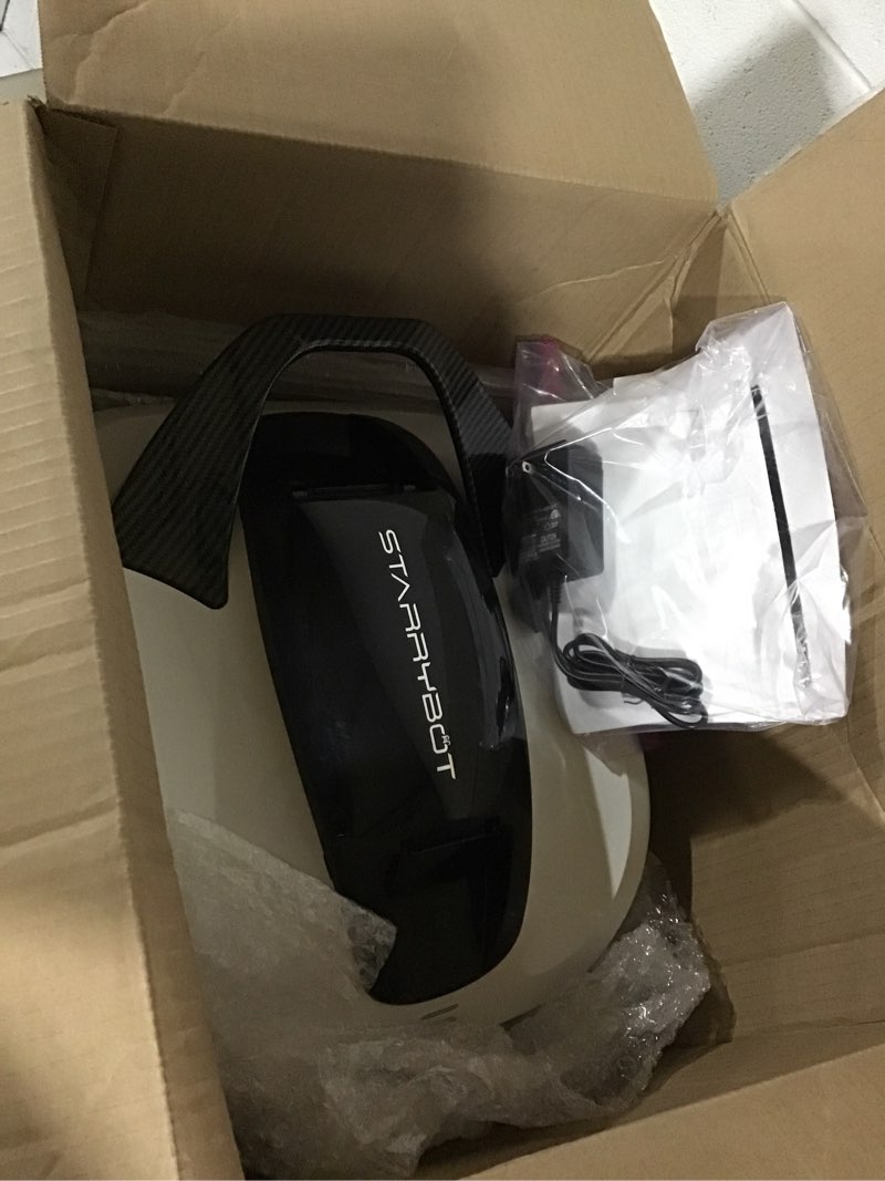 Condition photo showing Good Condition for cordless robotic pool cleaner, portable swimming robotic pool vacuum self-parking technology,150mins runtime,pool up to 900 sq.ft, ideal for above-ground pools(white)