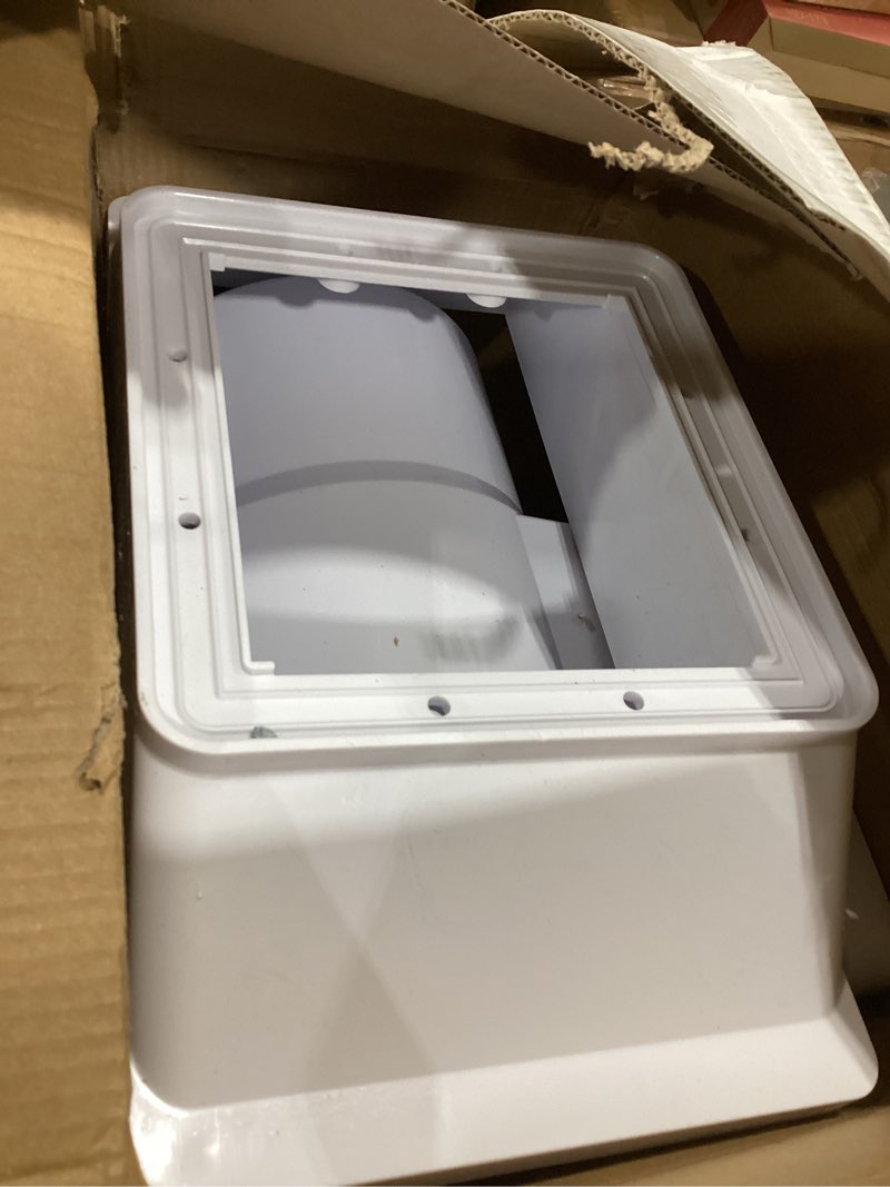 Condition photo showing Good Condition for above ground pool skimmer kit- wide mouth opening thru-wall skimmer- outer dimensions?13-9/16 in (w) x 7-9/16 in (h) ?inner dimensions 11-15/16 in (w) x 5-5/16 in (h)