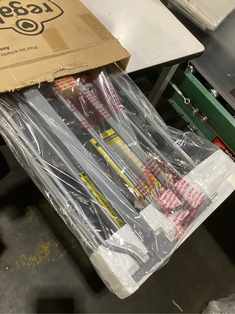 Condition photo showing New/Like New for Regalo Easy Step Extra Tall Walk Thru Baby Gate, Bonus Kit, Includes 4-Inch Extension Kit, 1 Pack of Pressure Mount Kit and Wall Mount Kit, Platinum