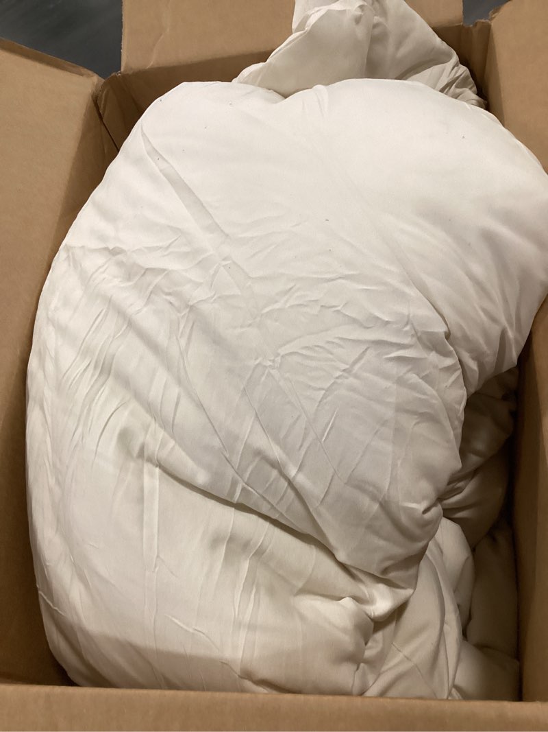 Condition photo showing As Is for Paxrac Beige Comforter Set Queen Size, Cream 3 Pieces Comforter Set, Lightweight Solid Neutral Bedding Set, All Seasons Soft Breathable Boho Queen Comforter Set (90x90In Comforter & 2 Pillowcases) Beige Queen (90''x90'')