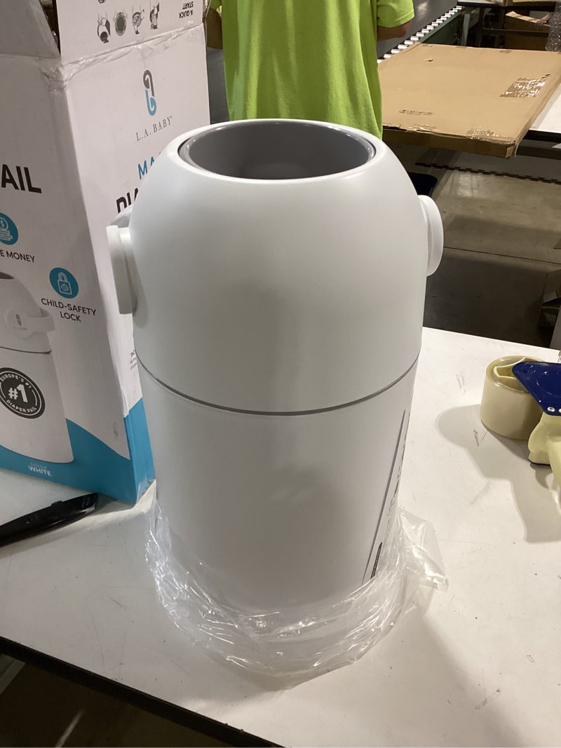 Condition photo showing Good Condition for l.a. baby magic diaper pail - patented 100% odor-free system with child-safe lock - award-winning design - no refills required - works with regular trash bags - white