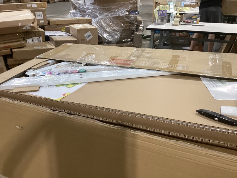 rolling whiteboard on wheels, 32x48 inches double-sided magnetic dry erase board with stand, height 