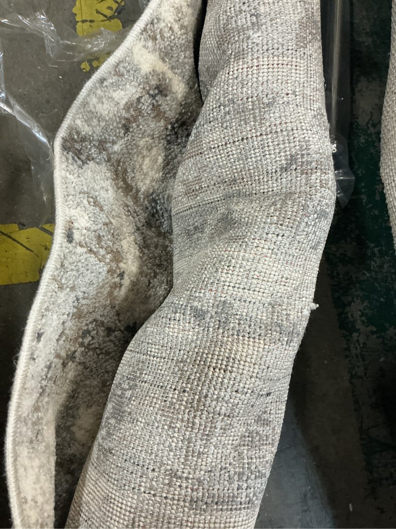 Condition photo showing As Is for 7'x10' vintage tufted distressed area rug tan - threshold™
