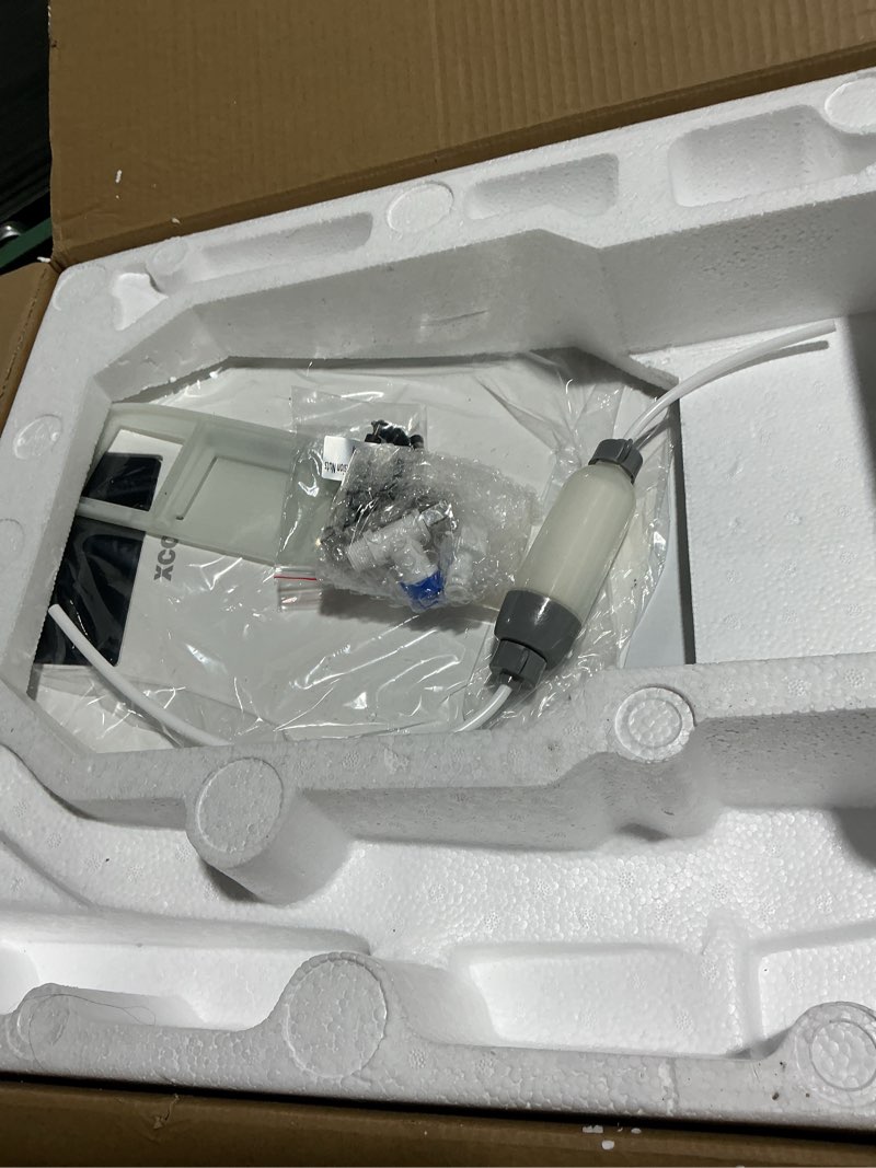 Condition photo showing As Is for Electric Heated Bidet Toilet Seat with Warm Water Wash, Warm Air Dryer, Soft Closed Lid, Night Light, LED Display, Toilet Seat with Bidet Requires Outlet - Round