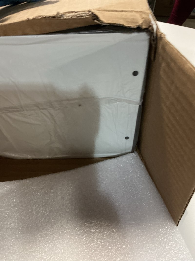 Condition photo showing Good Condition for Mail Boxes for House Outside, RAINHOL White Mailboxes for Outside, Galvanized Steel Post-Mount Mailboxes, 19 x 8.7 x 6.7 Inches