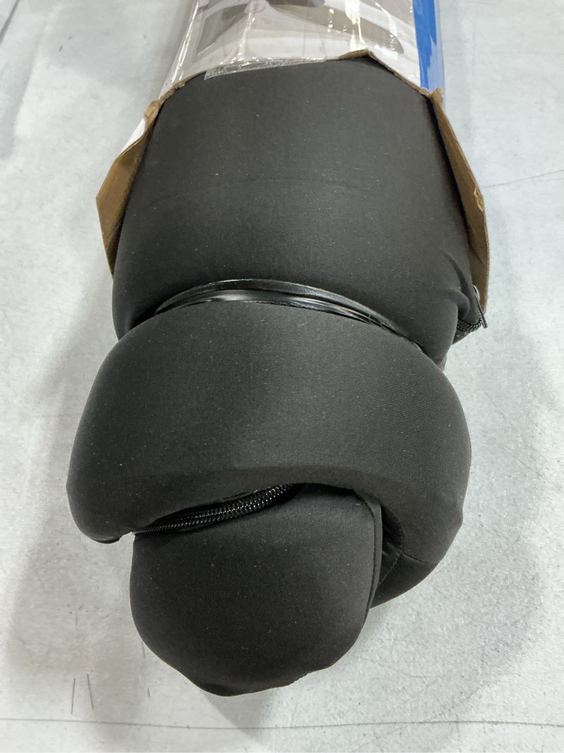 Condition photo showing As Is for seat cushion for office chair and car, l-shaped ergonomic car seat cushions, memory foam chair cushion, lumbar support pillow for wheelchair, car, home, office, desk, black
