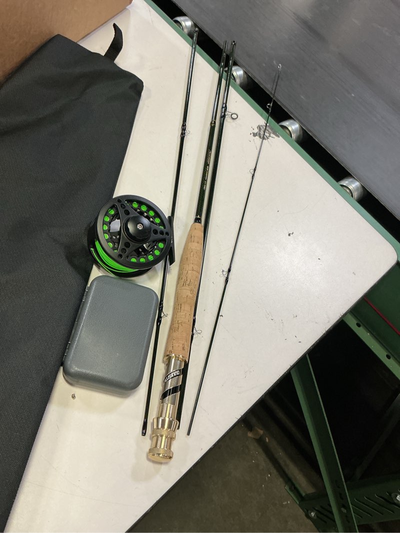 Condition photo showing Good Condition for (similar to stock photo ) streamside omega fly rod combos 4/pc 5 & 8 weight w/case