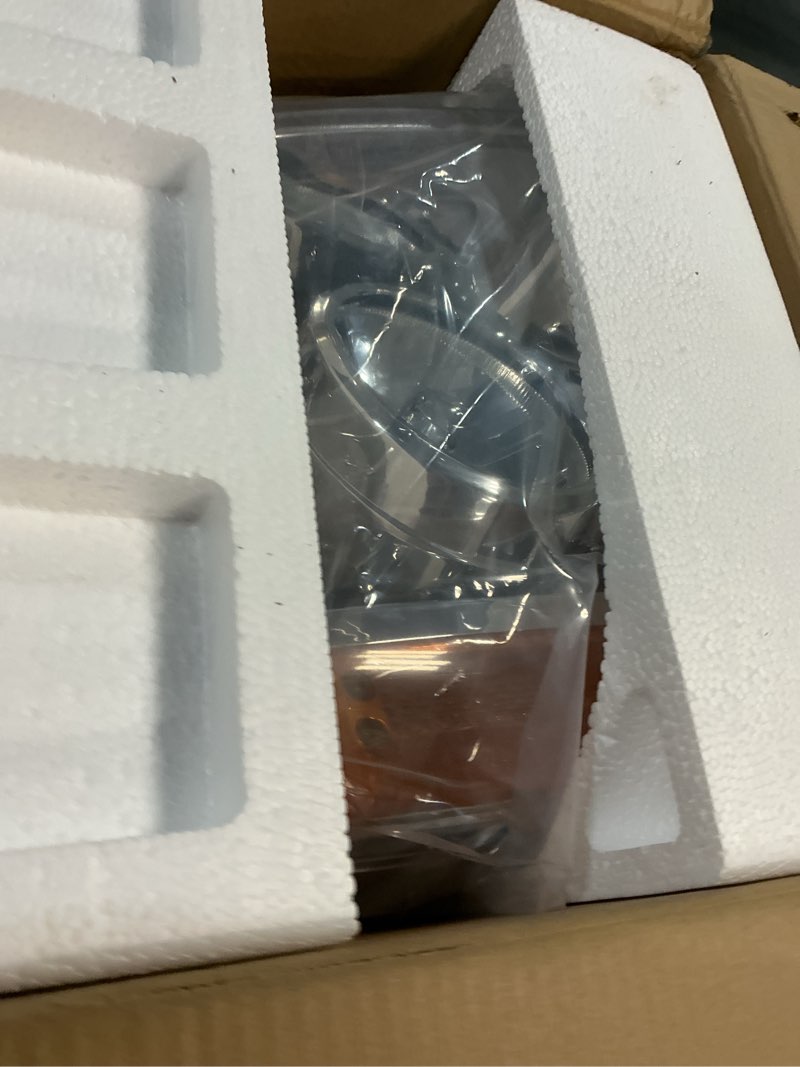 Condition photo showing Good Condition for Headlight Assembly Halogen Compatible With 2007-2014 GMC Yukon 2007 2008 2009 2010 2011 2012 2013 2014 GMC Yukon Heaadlamp Assembly (Chrome Housing Amber Reflector)