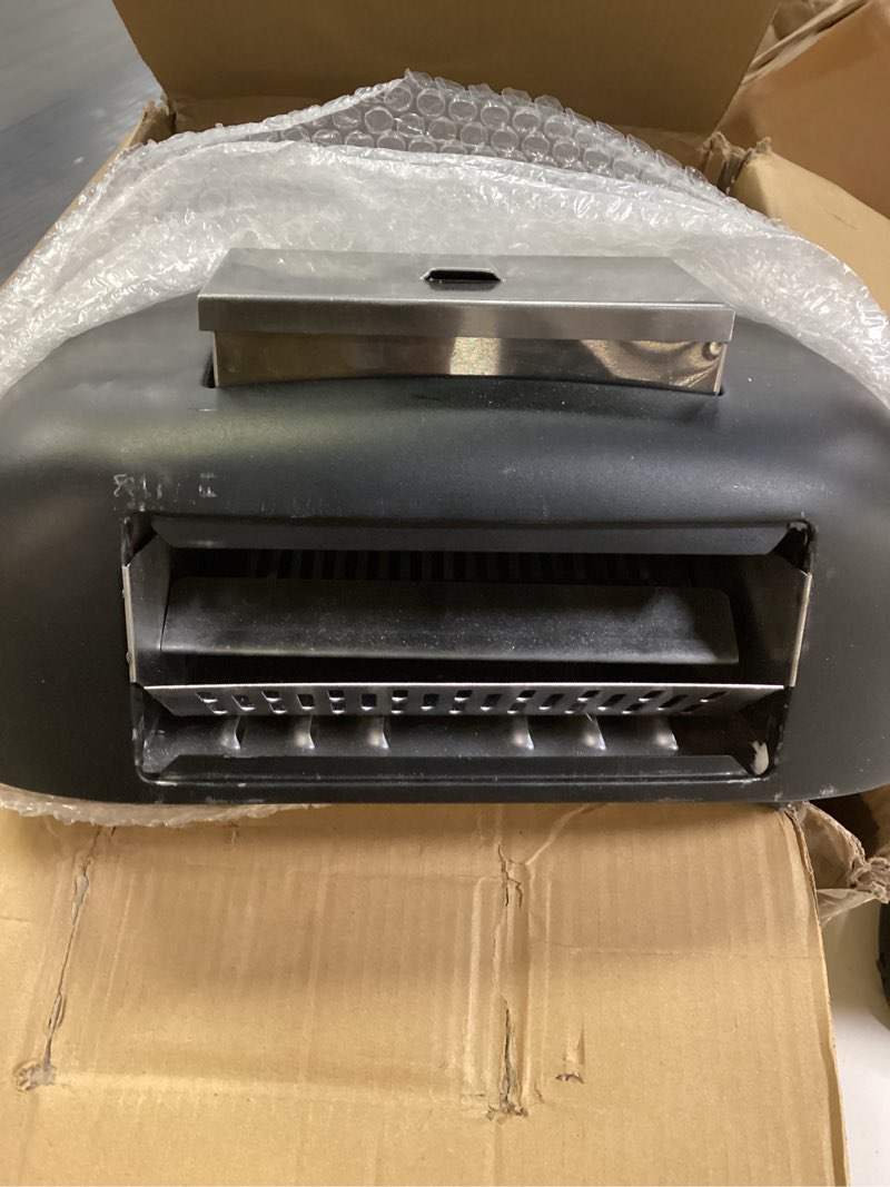 Condition photo showing Good Condition for Pizza Oven Outdoor 12" Wood Fired Pizza Ovens Pellet Pizza Stove for outside, Portable Stainless Steel Pizza Oven for Backyard Pizza Ovens Black