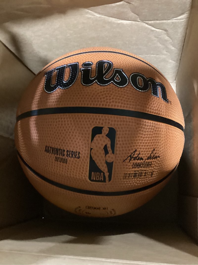 Condition photo showing As Is for Wilson NBA Authentic Series Outdoor Basketballs Size 5 - 27.5"