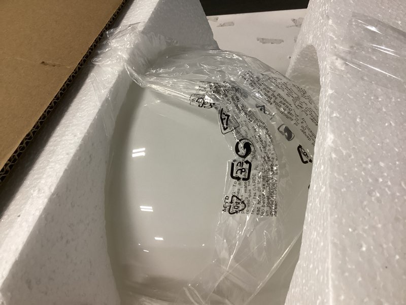 Condition photo showing Good Condition for Rokinii Casa 10 Inch Ball Table Lamp with Glass Shade, Ball Light Bookshelf Lamp for Bedroom, Dorm, Office and Bedroom Bookshelf Reading Decoration, Without Bulb Opal White_10 Inch