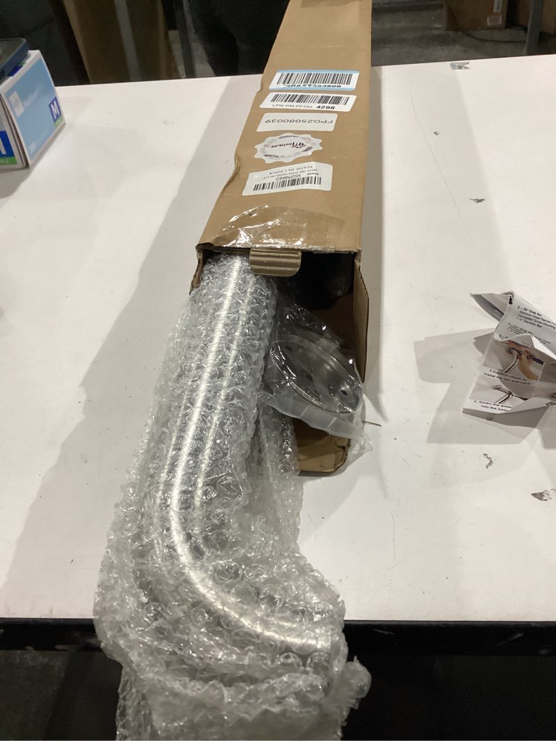 Condition photo showing New/Like New for Satin Brushed Nickel Grab Bar 24 Inch x 1-1/2" Diameter, iMomwee 2 Pack Stainless Steel Bathroom Handrail, Safety Rail Shower Mobility Aid, Balanced Support Assist Handle for Elderly Seniors Disabled 24 x 1-1/2" Brushed Nickel