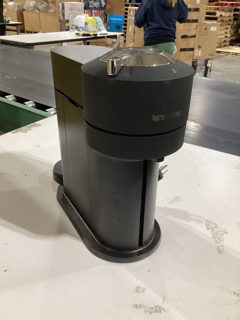 Condition photo showing As Is for Nespresso Vertuo Next Deluxe Coffee and Espresso Maker by Breville, 1500 watts Black Matte Machine (incomplete) (missing pieces) 