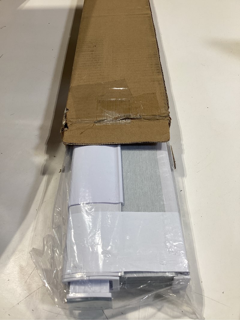 Condition photo showing Good Condition for no drill cellular shades for indoor windows, thermal insulating & noise reducing honeycomb blinds, free stop cordless blackout shades, white, 19" w x 64" h 19"w x 64"h white(blackout)