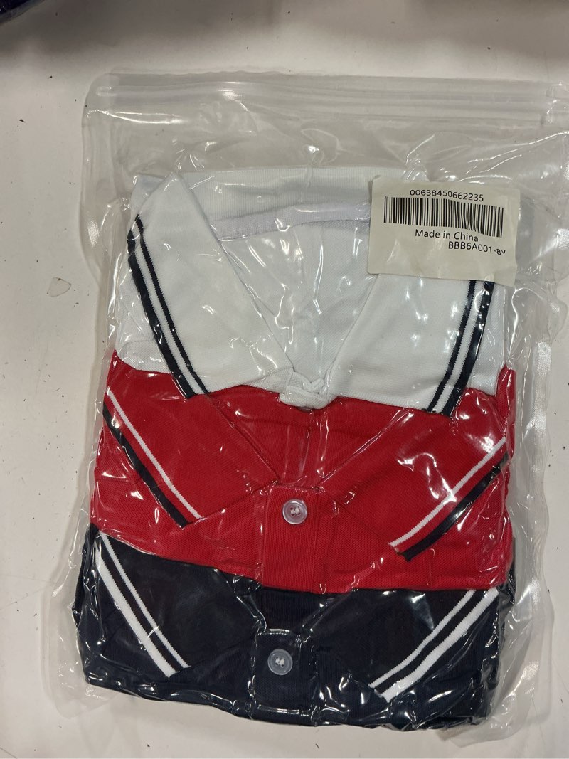 Condition photo showing New/Like New for fanient 3 pack boys  short sleeve polo shirt school uniform pique polo shirt athletic golf shirt?6-14?