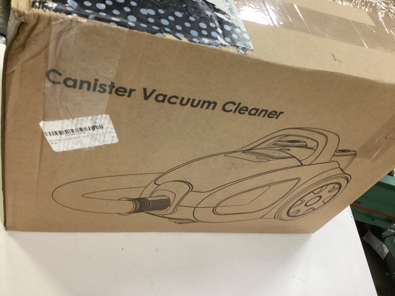 Condition photo showing New/Like New for canister vacuum cleaner, 40kpa 1600w cyclon power bagless canister vacuum cleaners for home, 3.7qt large dust cup, lightweight vac for hard floors, carpets, pet hair,pink