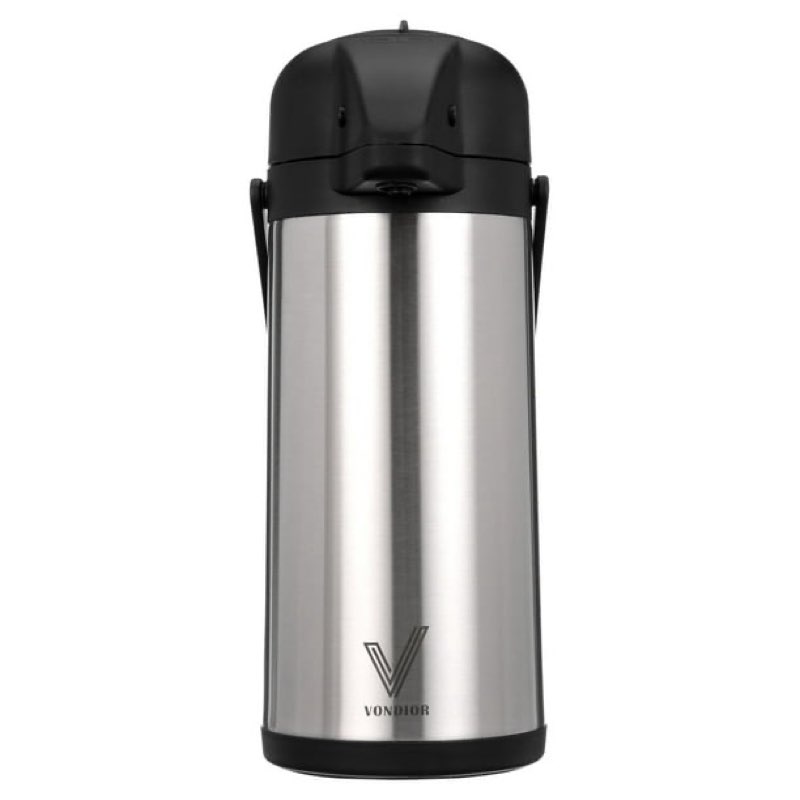 Vondior Large 102 Oz Thermal Air Pot New Years Gifts 2025- Hot Beverage Urn, Gifts for Friends, Silver  