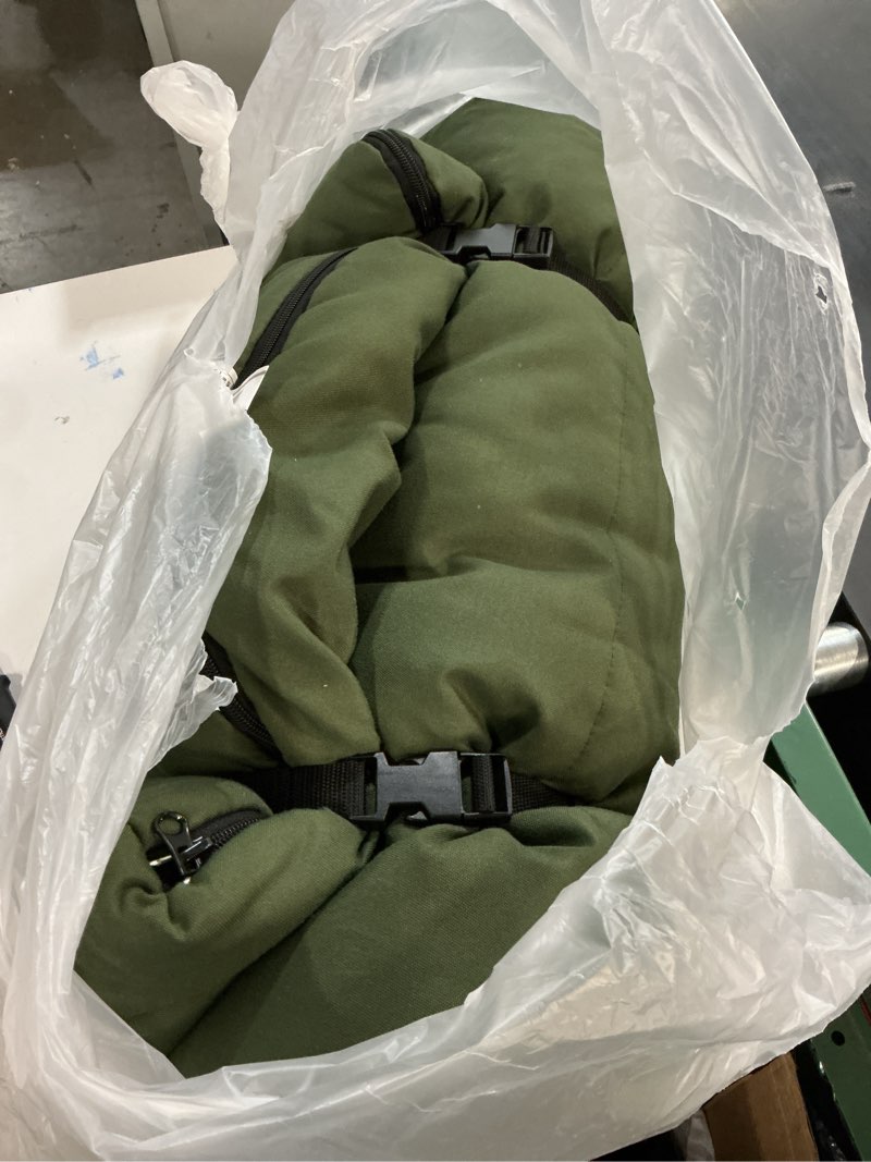 Condition photo showing As Is for Teton Junior, 20 Degree and 0 Degree Sleeping Bags. Finally, Sleeping Bag for Boys, Girls, All Kids, Warm and Comfortable, for All Camping Weather and Built to Last Green Junior 0F