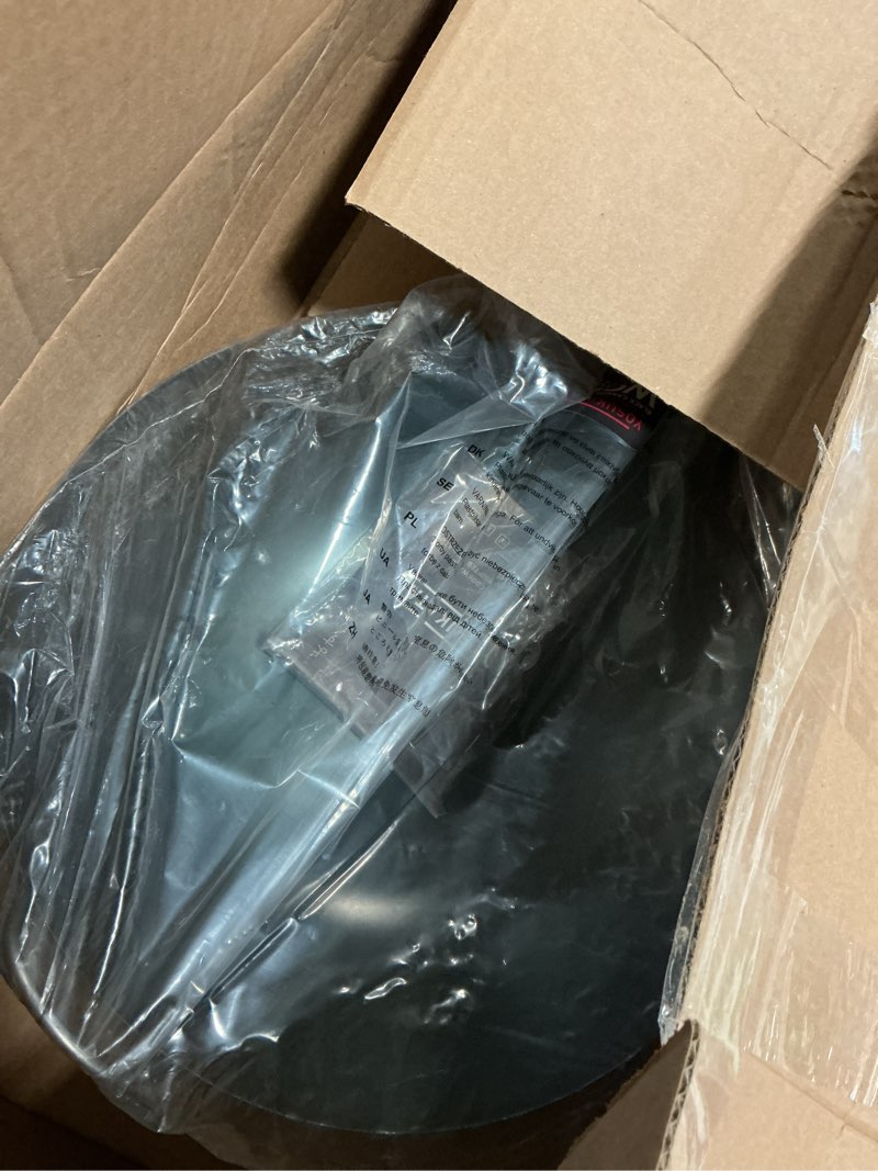 Condition photo showing New/Like New for YOSUKATA 13.5" Carbon Steel Wok Pan – Pre-Seasoned Flat Bottom Pow Wok for Stir Fry, BBQ, Grill & Camping – Traditional Japanese Chinese Cookware – Compatible with Induction, Electric, Gas, Open Fire