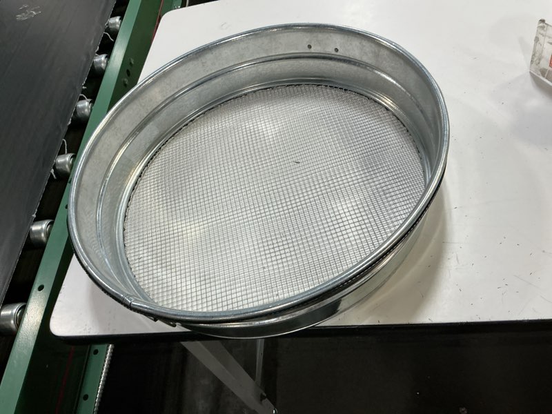Condition photo showing As Is for stainless steel test sieve mesh lab standard test sieve economy test sieve for industrial laboratory