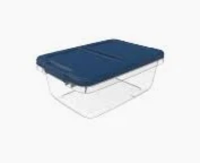 (Similar to stock photo )Navy /clear bin