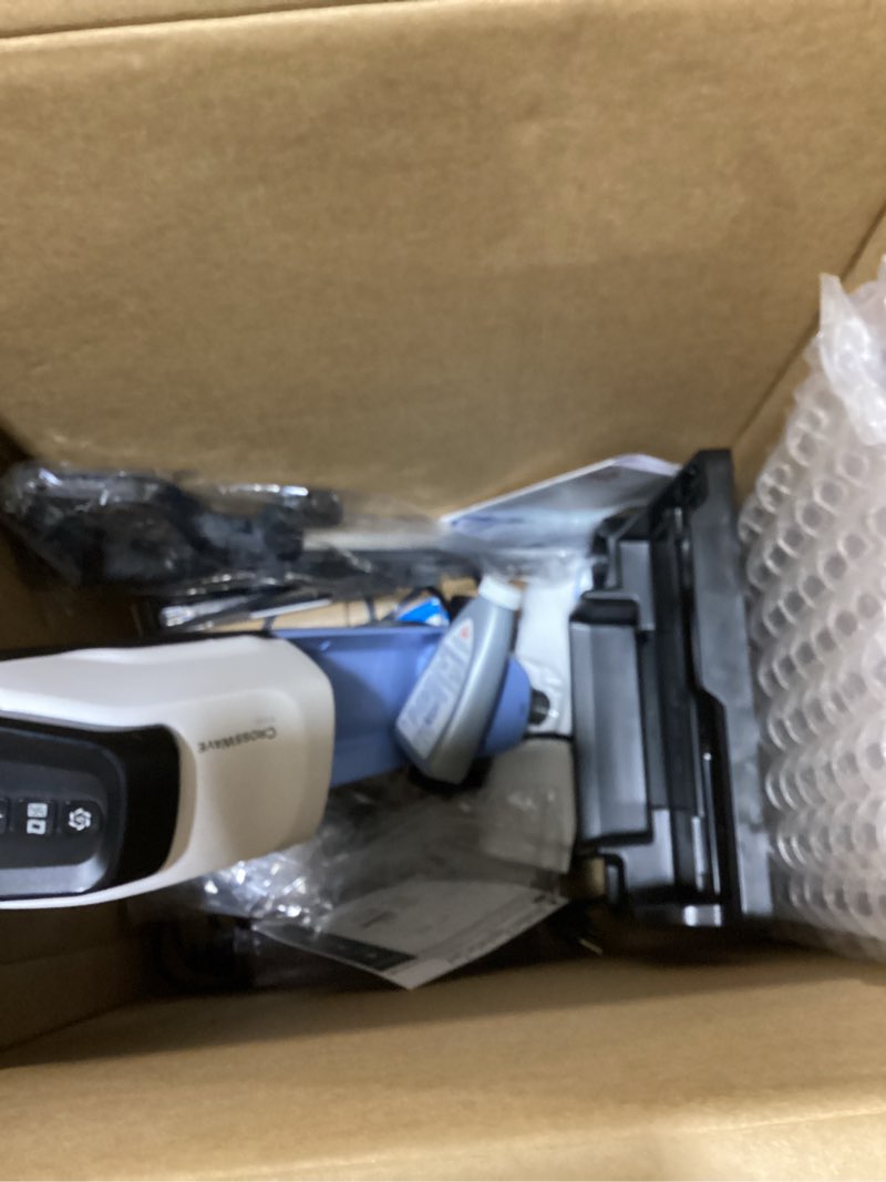 Condition photo showing As Is for bissell crosswave edge floor cleaner, wet dry vacuum mop with zero-gap edge technology & powerful suction for tile floors and stain removal, 4111a