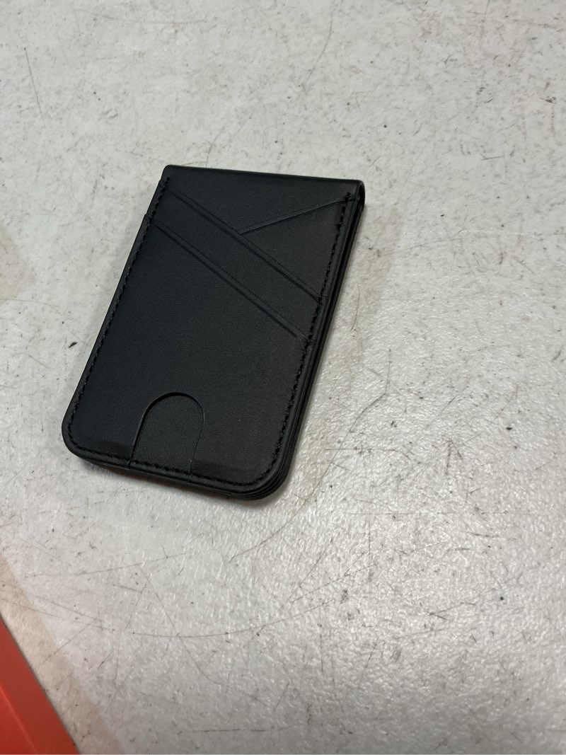 Condition photo showing Good Condition for topmade for magsafe wallet, works with apple find my, 6 card holder with adjustable stand, finder tracker, magnetic wallet for iphone 17/16/15/14/13/12 series, not for iphone se/mini, slim, black