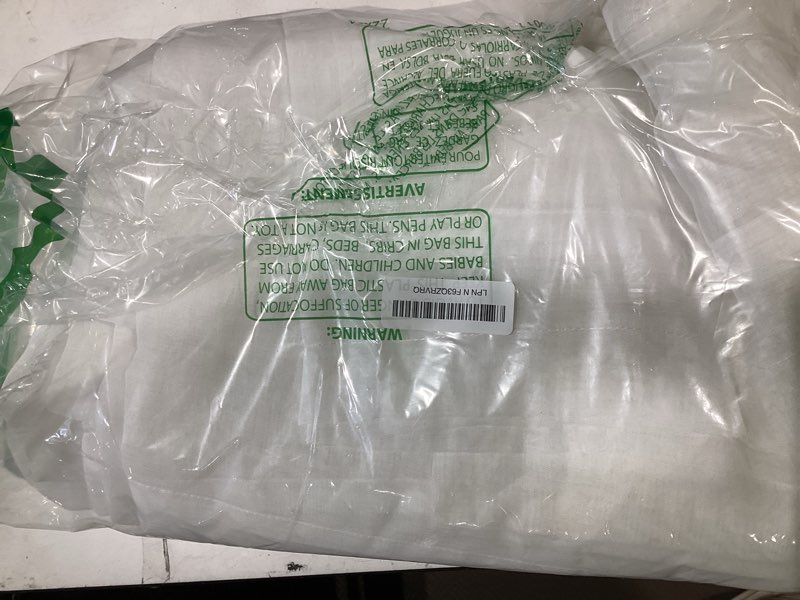 Condition photo showing As Is for nicetown linen sheer curtains for living room 108 inch long, rod pocket & back tab privacy with light filtering linen weave window drapes for bedroom/villa, burlap, w52 x l108 linen 52"w x 108"l (pack of 2)