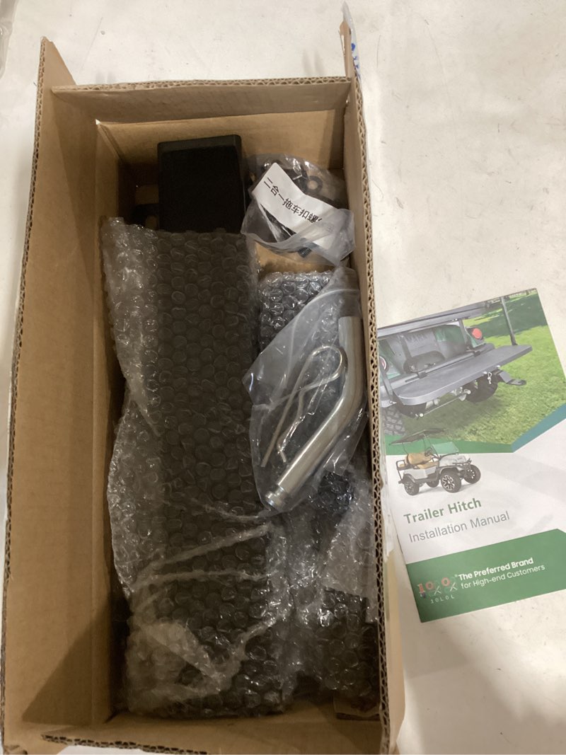 Condition photo showing Good Condition for golf cart trailer hitch deluxe kit, backseat footrest with 2in receiver high-strength universal fit for yamaha club car ezgo