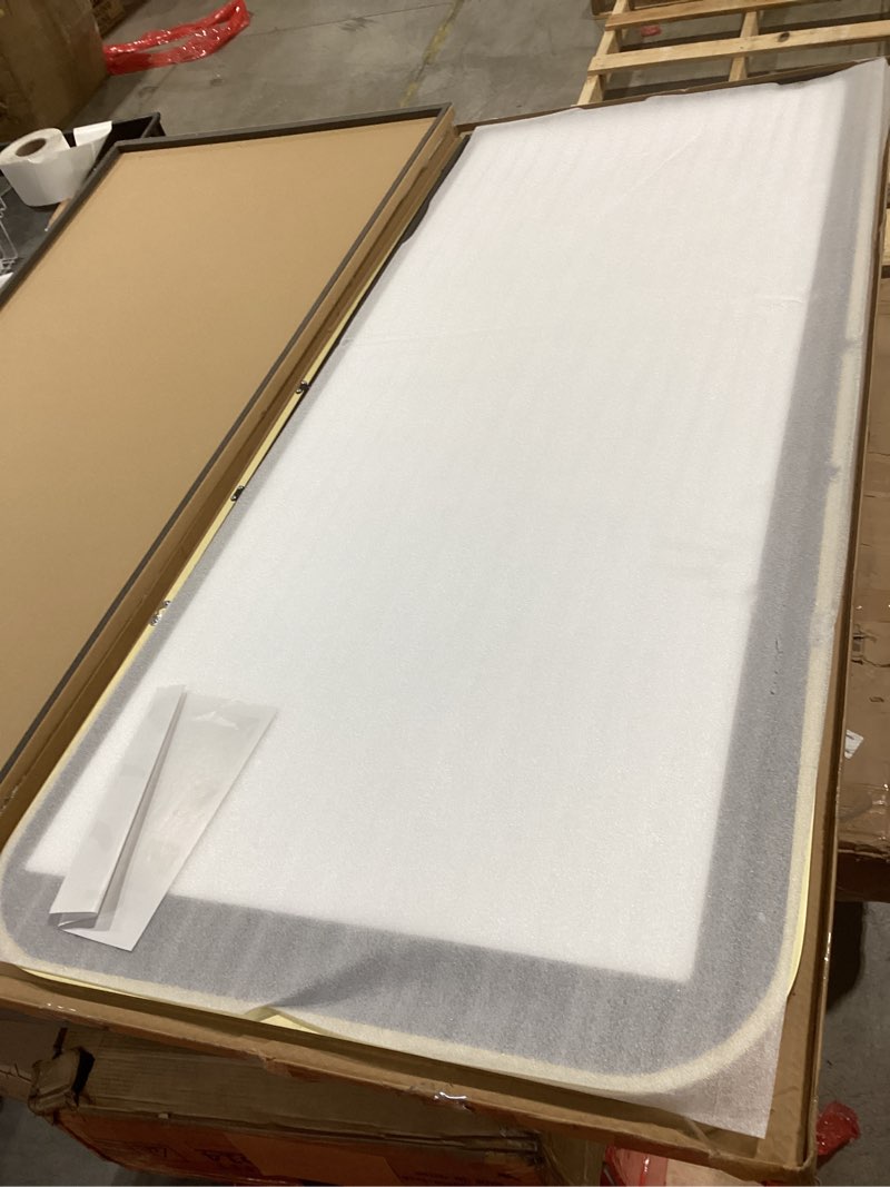 Condition photo showing New/Like New for Antok Full Length Mirror, 71"x32" Floor Mirror Freestanding, Arched Floor Standing Large Mirror Full Body Mirrors with Stand for Bedroom, Hanging Mounted Mirrors for Living Room, Gold 71"L x 32"W Gold