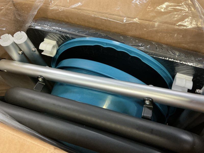 Condition photo showing Good Condition for Heavy Duty Bedside Commode Chair with Adjustable Height, Raised Toilet Seat with Arms Handles and Back Support for Elderly, Portable Bedside Toilet with Bucket?Width 19.69"